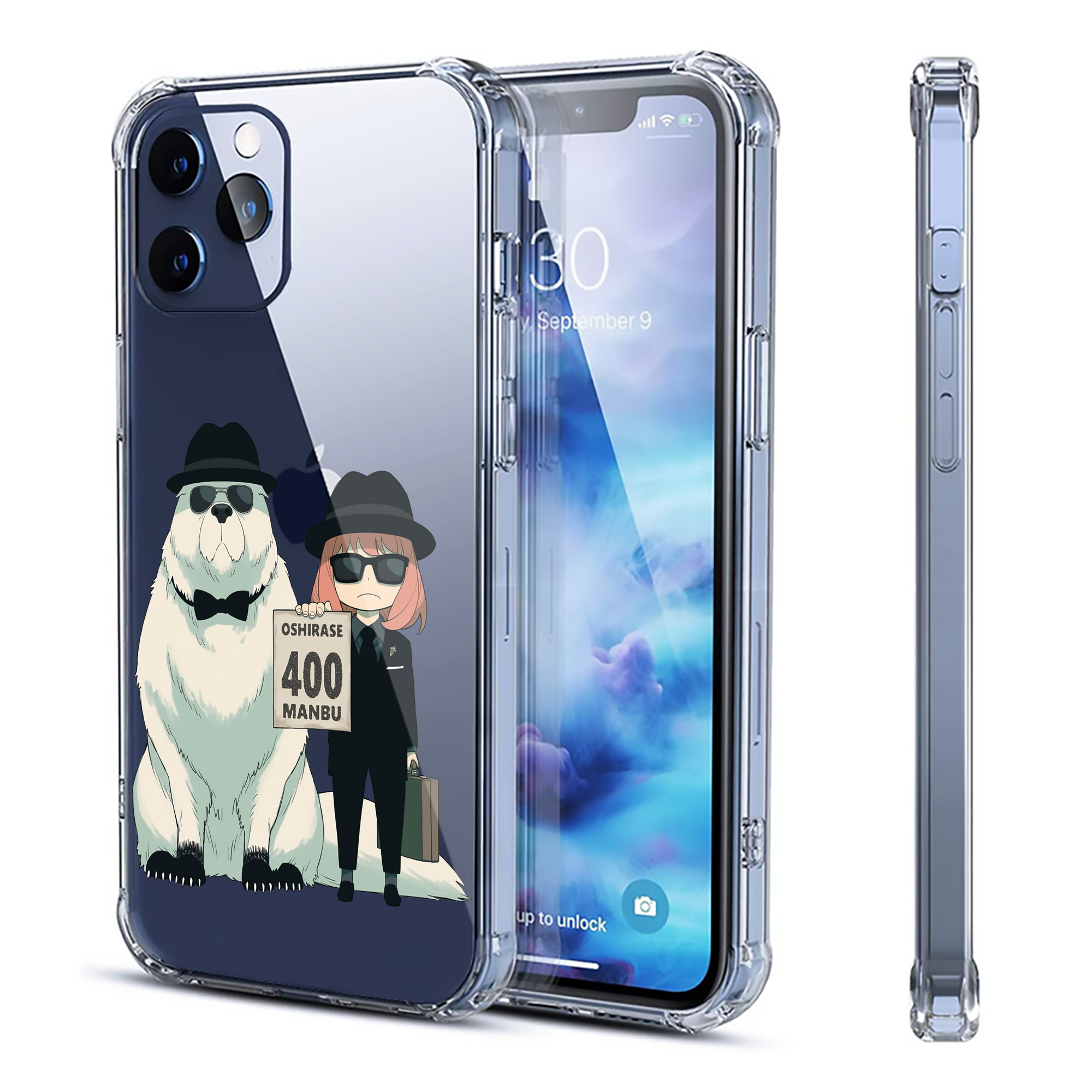 （画像用） SPY×FAMILY间谍家家酒 【iPhone 12シリーズ対応】透明スマホケース（クリアソフトケース）